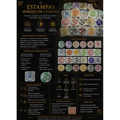 Estampa Om Dorado Circulo Serigrafía by HEREJE