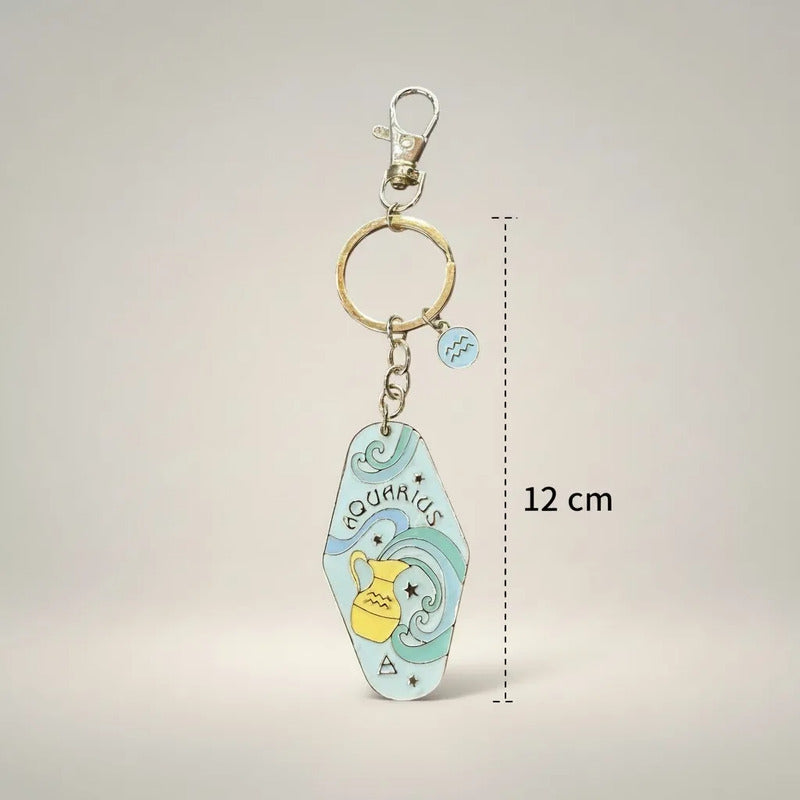 Llavero Zodiacal Hereje Diseño Astrológico Original Acuario
