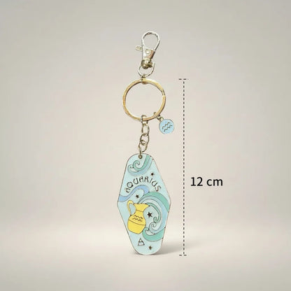 Llavero Zodiacal Hereje Diseño Astrológico Original Acuario
