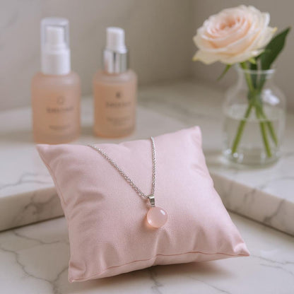 Cuarzo En Esfera Dije Con Cadena