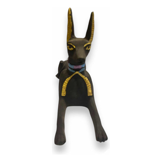 Anubis Echado Figura De Resina 13cm