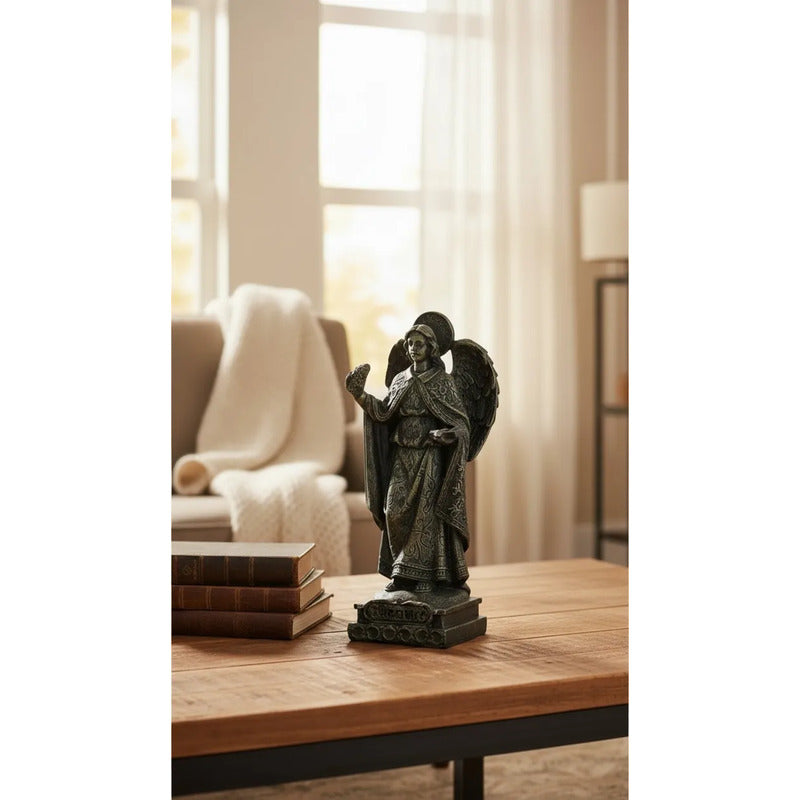 Arcángel Estatua De Resina De 12.5 Cm De Altura Oro Viejo Zadquiel by HEREJE