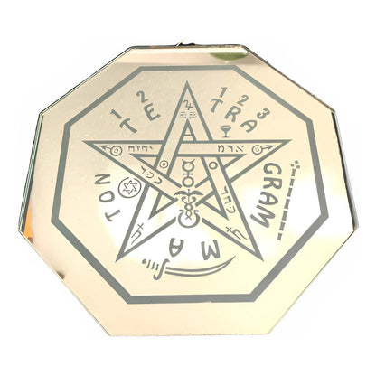 Tetragramaton 20cm Espejo Grabado