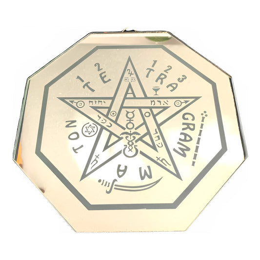 Tetragramaton 20cm Espejo Grabado
