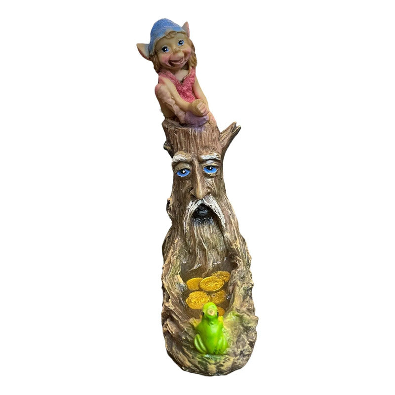 Porta Inciensos En Forma De Arbol Artesanales Arbol Charco Elfo 17 Cm Árbol Charco Elfo by HEREJE