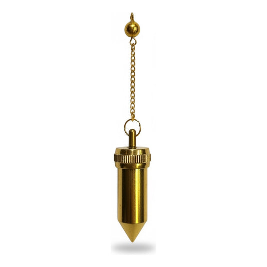 Pendulo Testigo Laton Varios Modelos Radiestesia Reiki 5 Cm by HEREJE