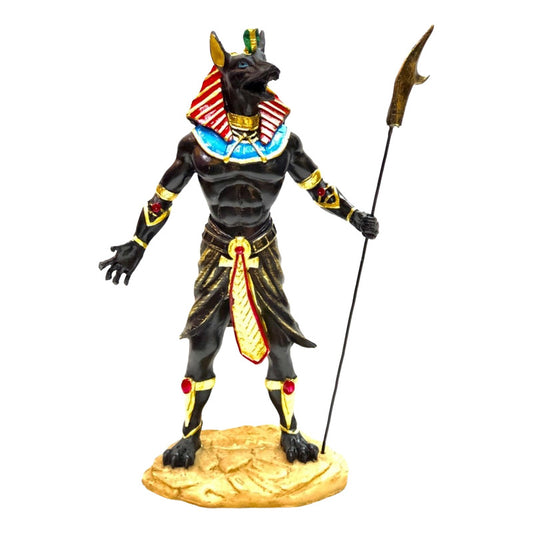 Anubis Figura Resina Naciona 25 Cm (lanza)