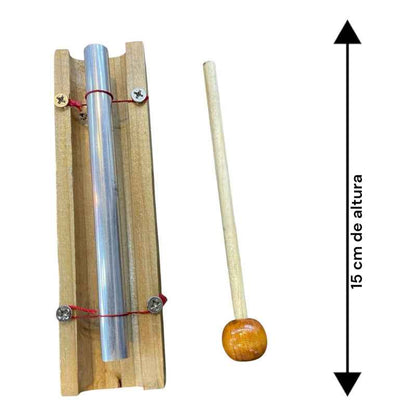 Diapason De Meditación De Madera Y Metal 15 Cm Cuenco