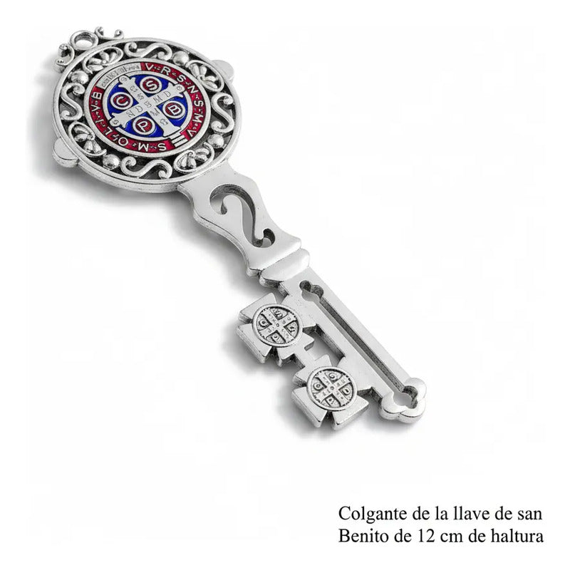 San Benito Llave Decoración Del Hogar 12 Cm Plateado by HEREJE