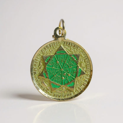 Sello Seite Arcangeles  Metatron Dije Metal Encapsulado 30mm