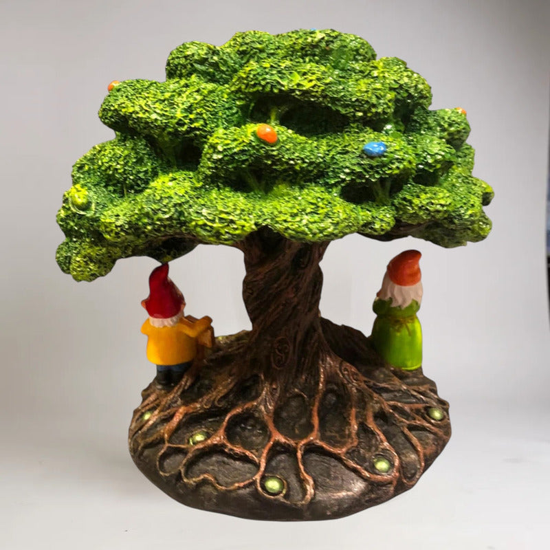 Cascada De Humo Arbol De Resina De 18 Cm De Altura Verde