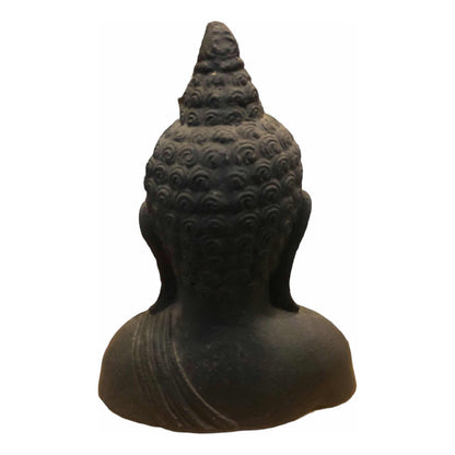 Busto De Buda Negro 17x12x6