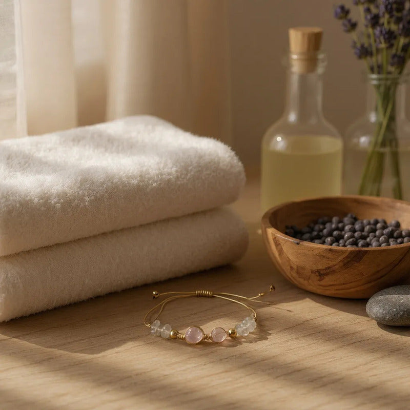 Pulsera Hereje Ajustable De Cuarzo