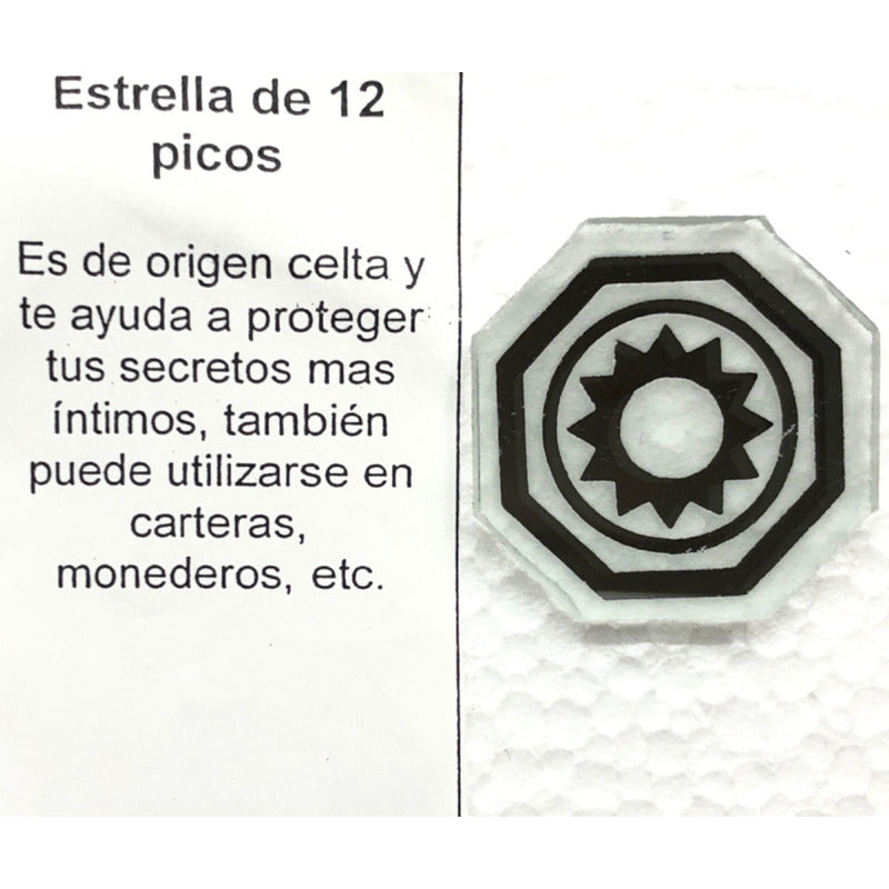 Estrella De 12 Picos Símbolo Ritualizado Y Serénado Amuleto