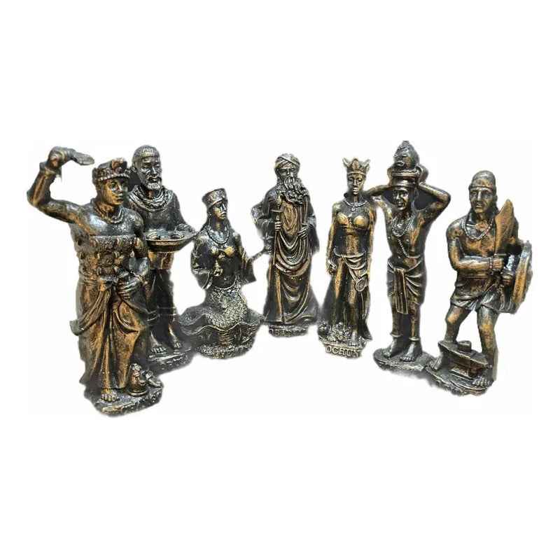 7 Potencias Africanas Figuras De Resina Individuales Obatala