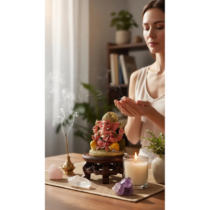 Ganesh Figura De Resina De 8 Cm De Atura Nude