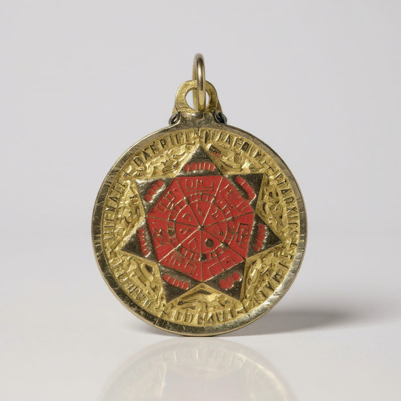 Sello Seite Arcangeles  Metatron Dije Metal Encapsulado 30mm