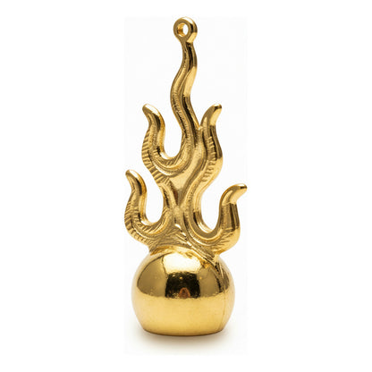 Bola De Fuego Amuleto De Metal 7 Cm Altura