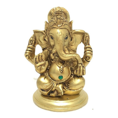 Ganesh 8.5 Cm Resina Nacional Pintado A Mano