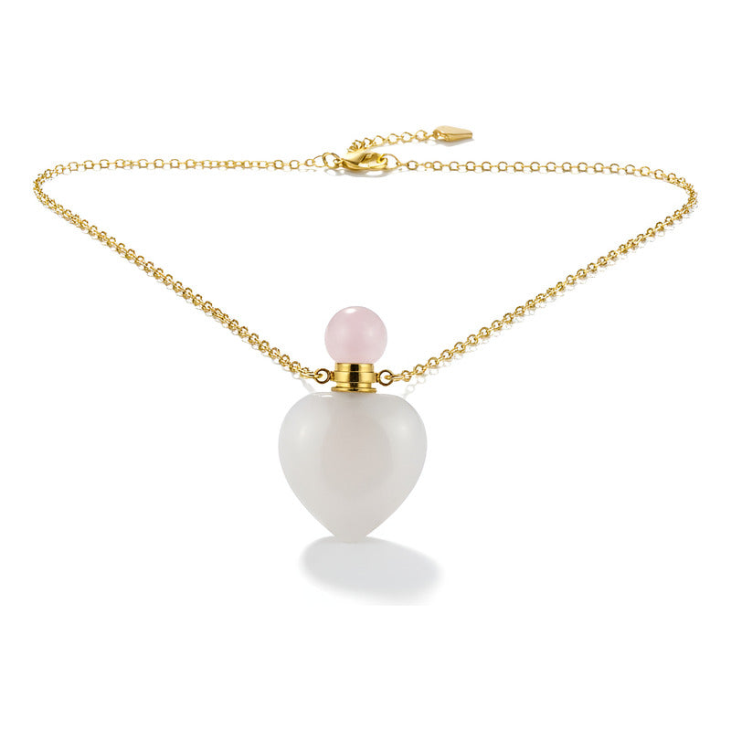 Cuarzo Amatista Rosa Blanco Varios Modelos Perfumero 4 Cm