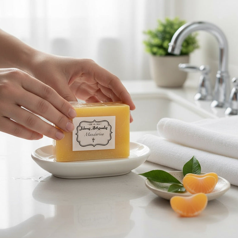 Jabon Artesanal 100 Gramos Aromas A Elegir 5x7x2cm