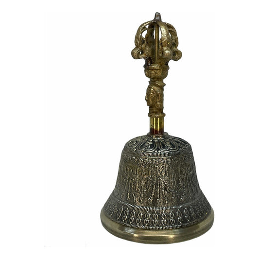 Campana Tibetana Cuenco Sanacion 7 Metales 14 Cm Alto