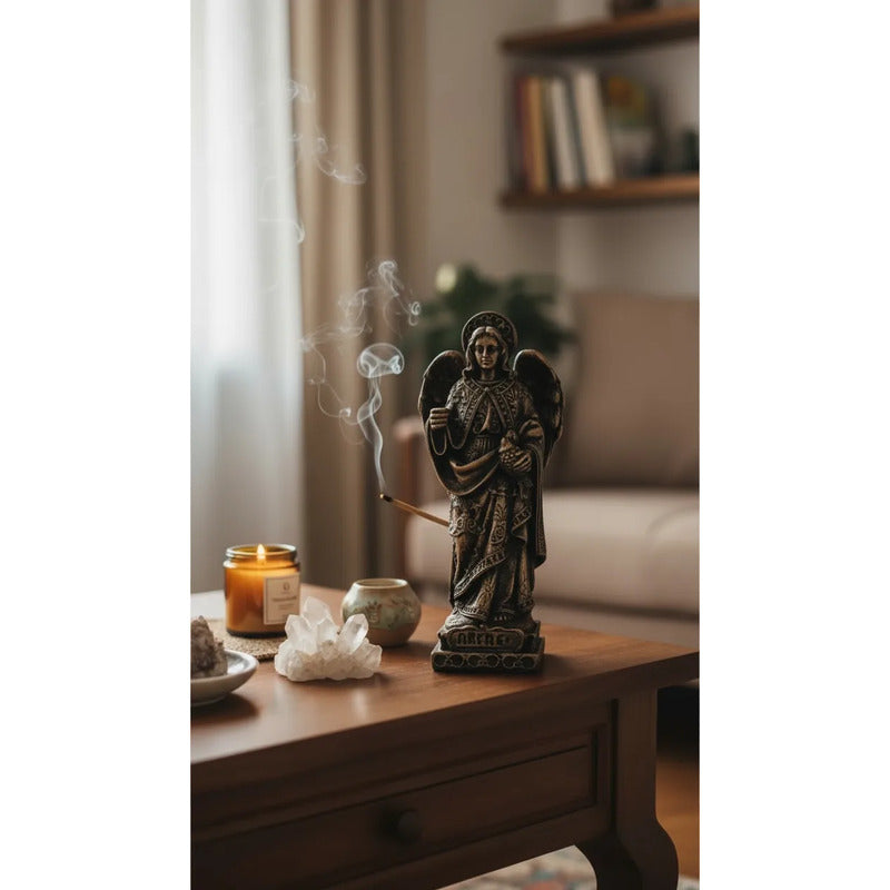 Arcángel Estatua De Resina De 12.5 Cm De Altura Oro Viejo Rafael by HEREJE