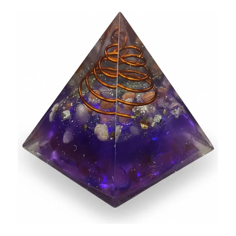 Piramide Orgonita 4 Cm De Altura Purpura by HEREJE