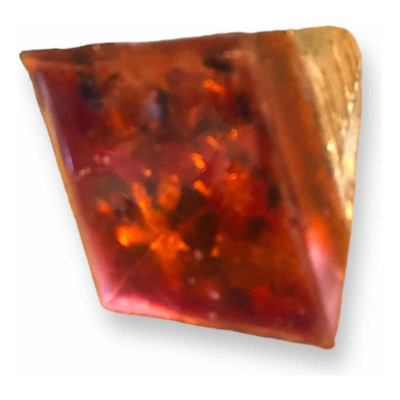 Pirámide De Orgonita 7cm Y Resina Roja