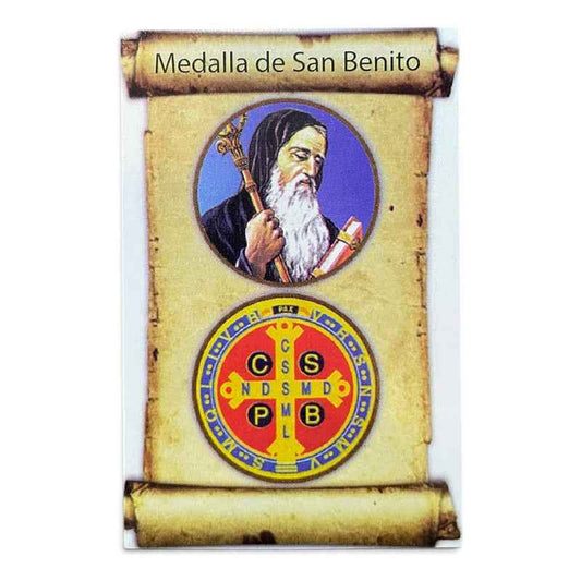 Estampas Coleccionables Esoterismo 5 Piezas Iguales Por Pac San Benito Religióso