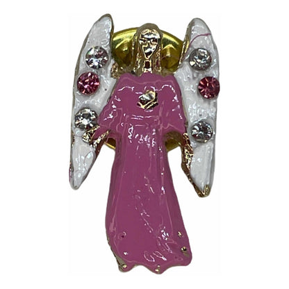 Arcangel Chamuel Baño De Oro Con Cristal Dije