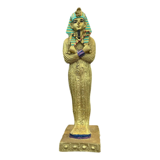 Tutankamon Escultura De Resina De 18 Cm De Altura Verde by HEREJE
