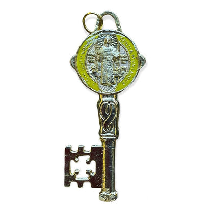 Llave De San Benito Dije Baño De Oro Encapsulado 5cm Varios