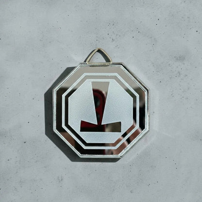 Espejo Octagonal, Grabado Con Símbolos Esotéricos De 5 Cm Martillo De Thor by HEREJE