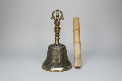 Campana Tibetana Cuenco 7 Metales Armonizador 18 Cm Alto