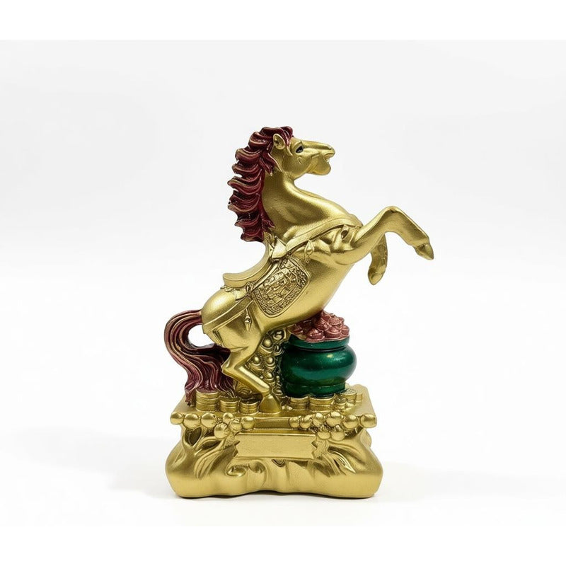 Caballo Figura De Resina Año Chino 8x5cm