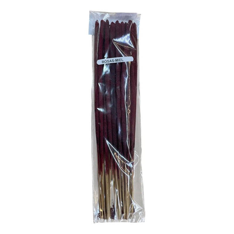 Incienso Artesanal 20 Varitas Gruesas Aroma A Elegir Rosas Miel by HEREJE