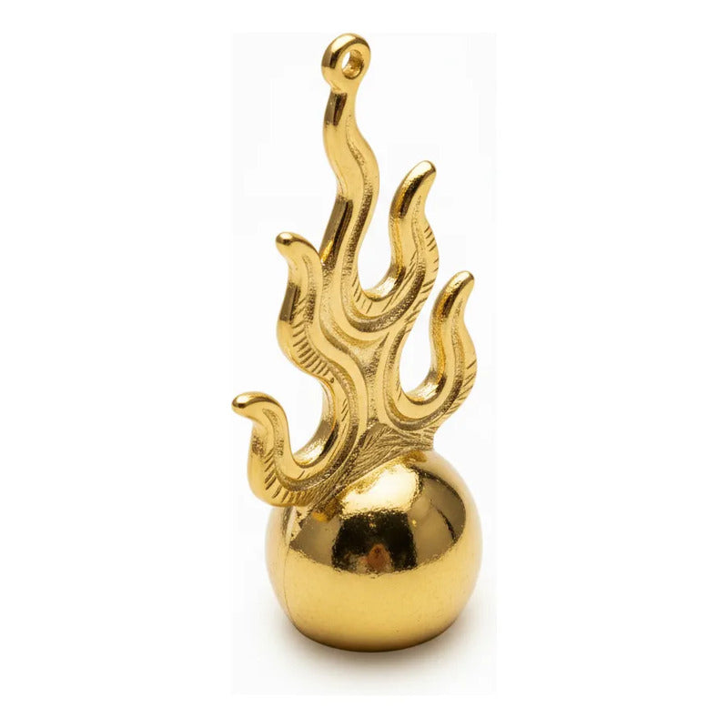 Bola De Fuego Amuleto De Metal 7 Cm Altura