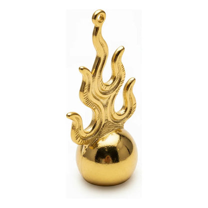 Bola De Fuego Amuleto De Metal 7 Cm Altura