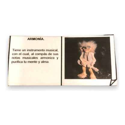Troll Armonia + Comederos 12 Cm Figura En Resina Nacional.