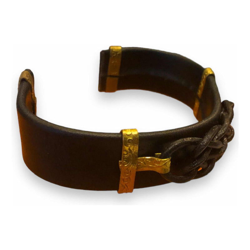 Brazalete Nudo Sintin Tipo Piel