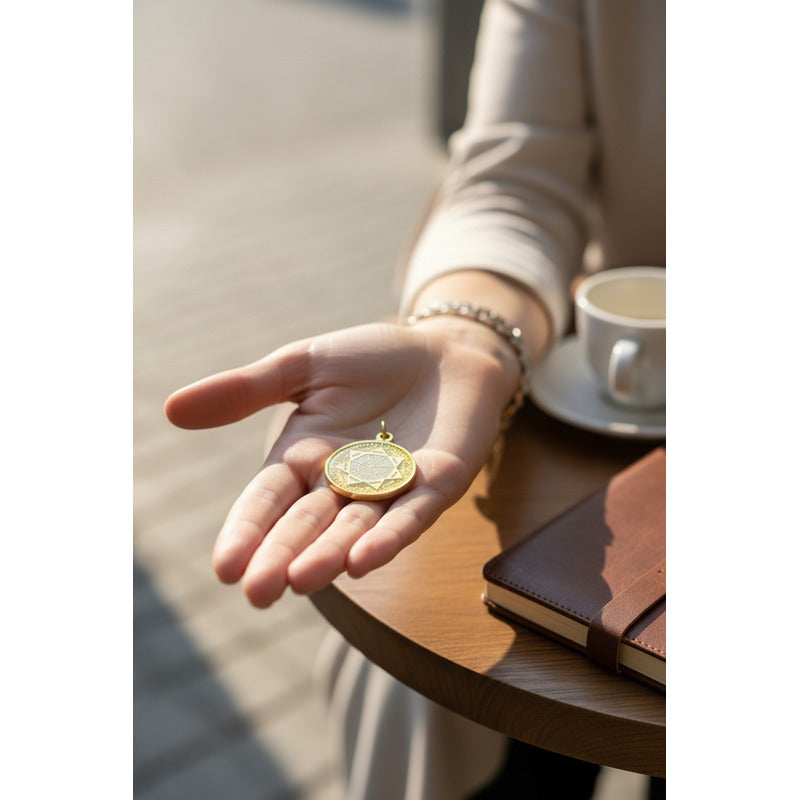 Sello Seite Arcangeles  Metatron Dije Metal Encapsulado 30mm