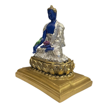 Buda De La Salud Y Meditación 15 Cm Escultura De Resina