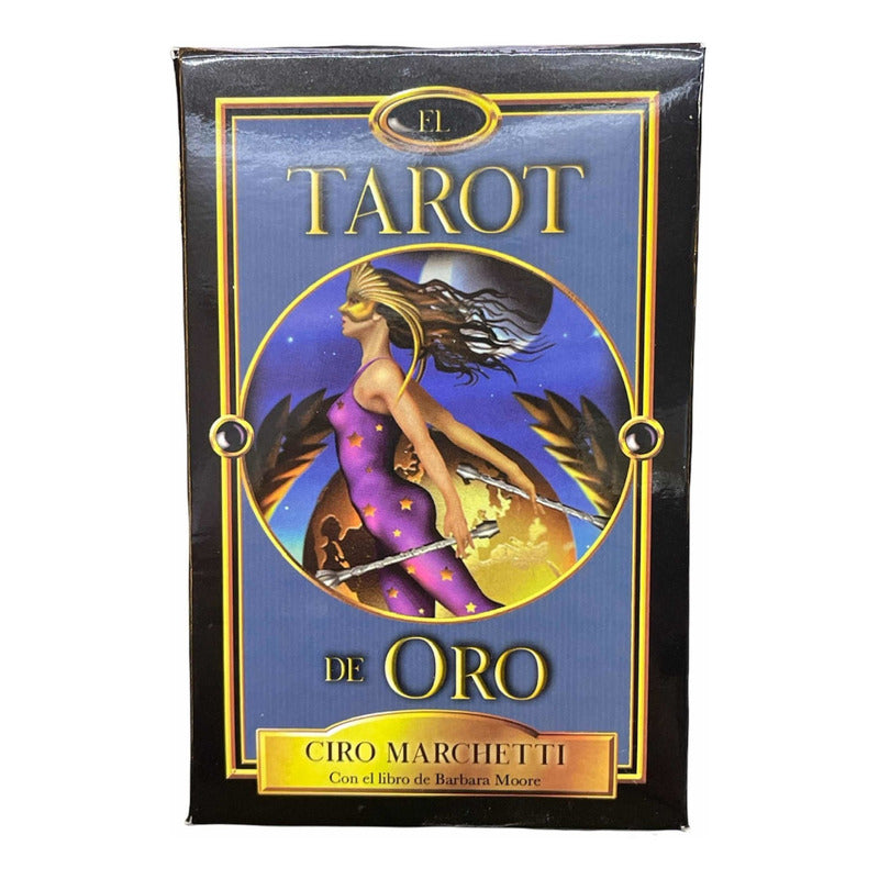 Tarot De Oro Original + Instructivo 13cm Alto