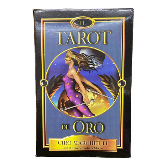 Tarot De Oro Original + Instructivo 13cm Alto