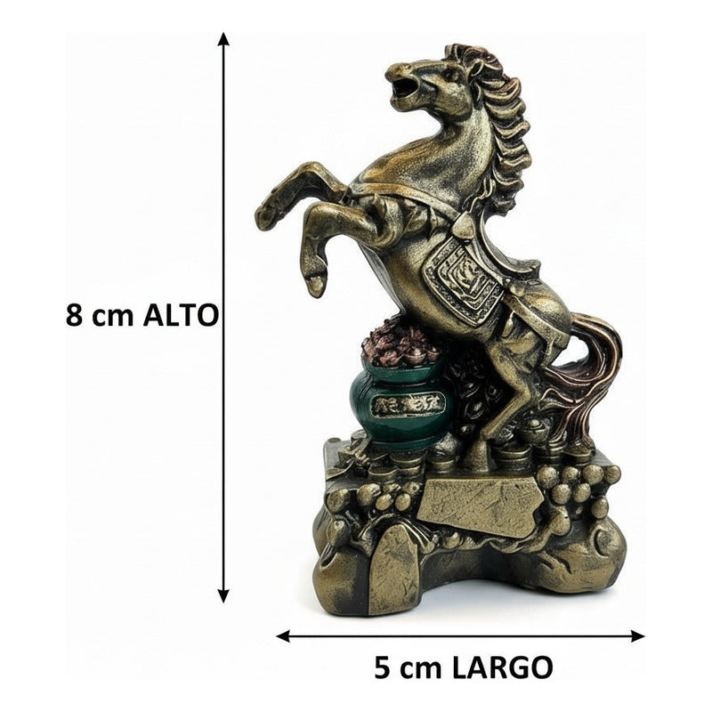 Caballo Figura De Resina Año Chino 8x5cm