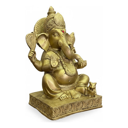 Ganesh Figura De Resina 24cm De Alto.