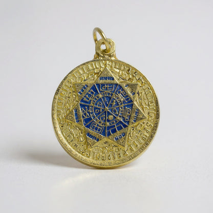 Sello Seite Arcangeles  Metatron Dije Metal Encapsulado 30mm