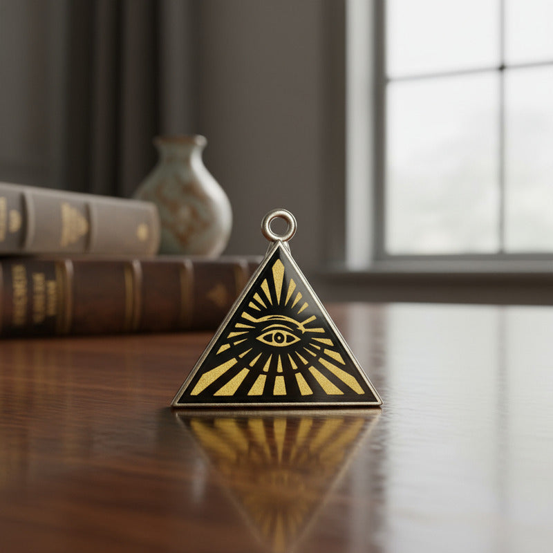 Espejos Triángulo Ojo Visor De Cristal Grabado 5x5