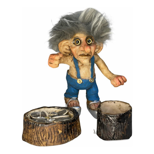 Troll Triunfo + Comedero 12 Cm Figura De Resina